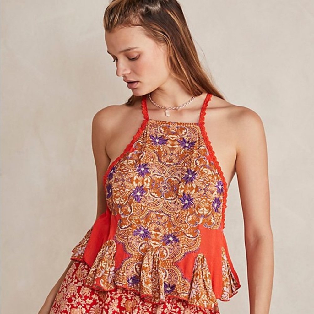 NWOT Free People Bali Desert Nova Cami